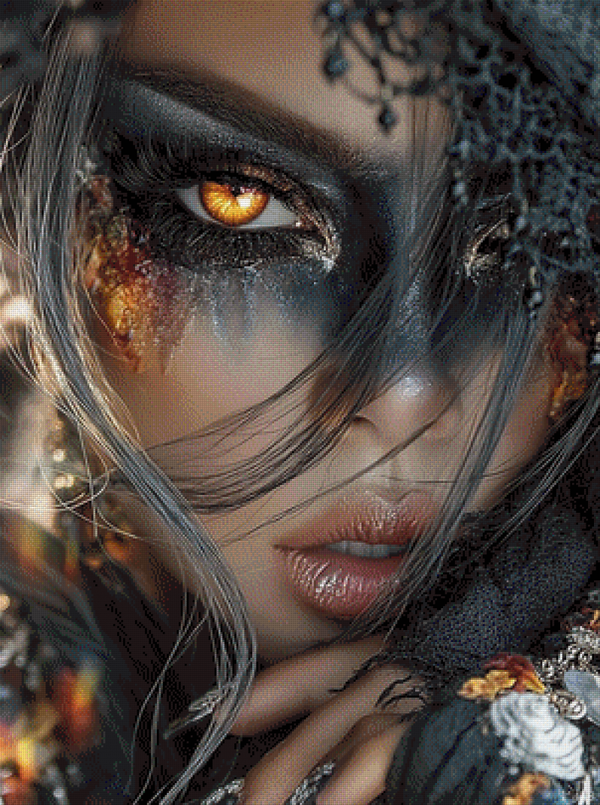 Ember Eyes by Ari_ai - 75 x 100 - 169 Farben