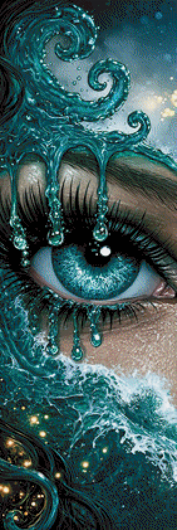 Tidal Gaze by Ari_ai - 35 x 104 - 167 Farben