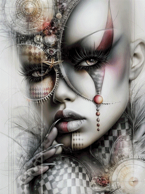 Fractured Elegance by Ari_ai  75  x 100 - 114 Farben