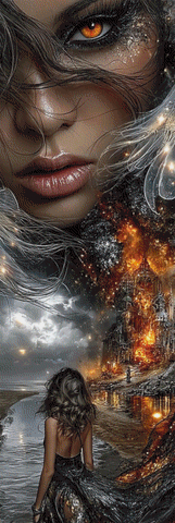 Fire Within by Ari_ai - 40 x 119 - 162 Farben