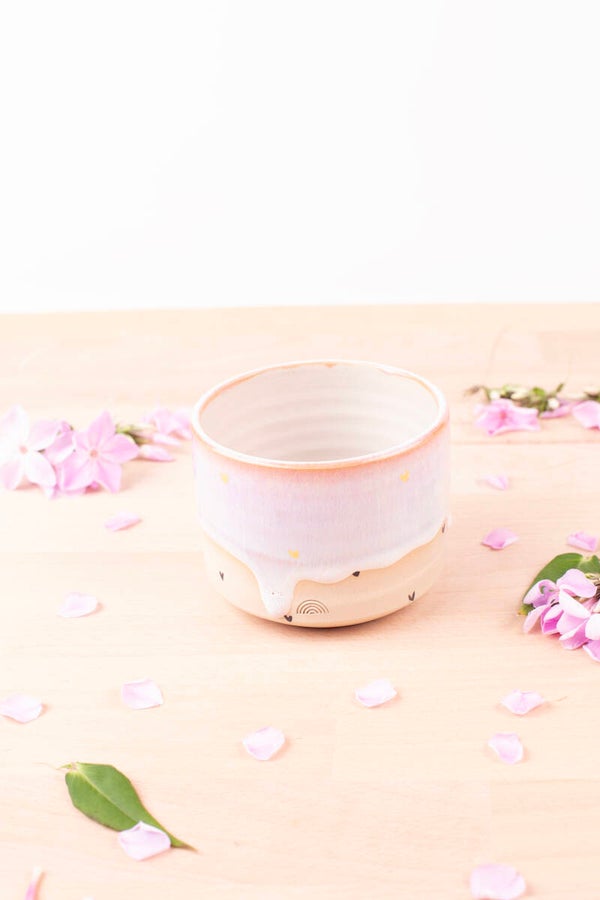 Cup with 24k golden hearts! (0113)