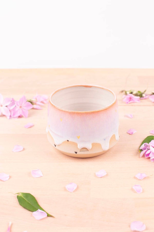Cup with 24k golden hearts! (0118)