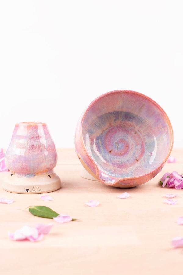 Matcha Bowl + Whisk Holder Set (0123)