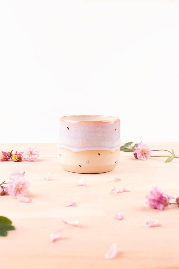 Cup with 24k golden hearts! (9576)