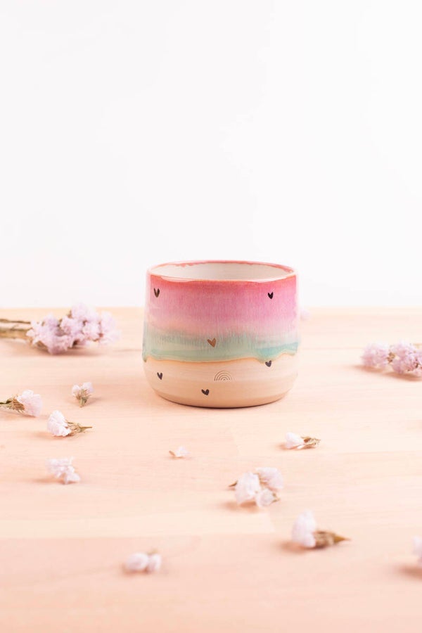 Cup with 24k golden hearts! (9830)