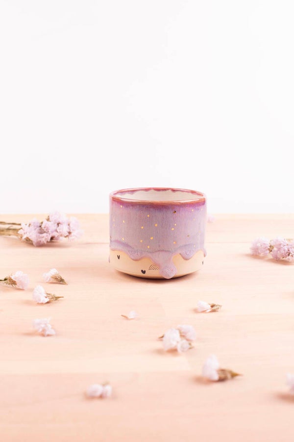 Cup with 24k golden hearts! (9838)
