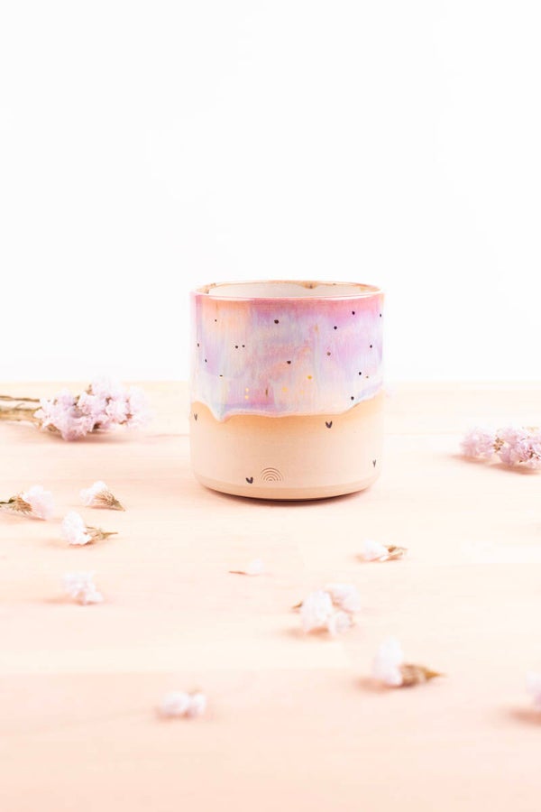 Cup with 24k golden hearts! (9846)