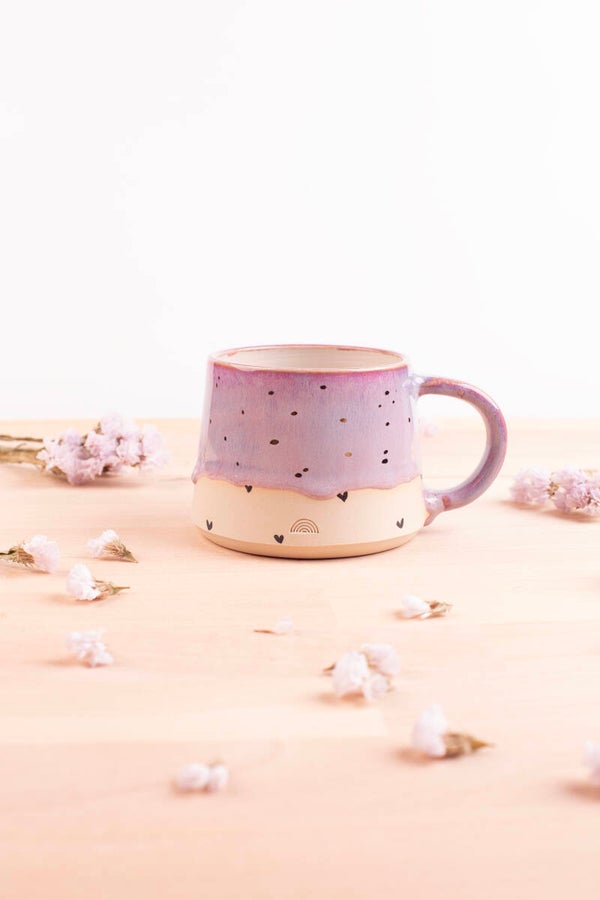 Small Mug with 24k golden hearts! (9862)