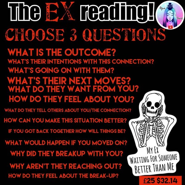 The EX reading! 🤡 pick 3 questions