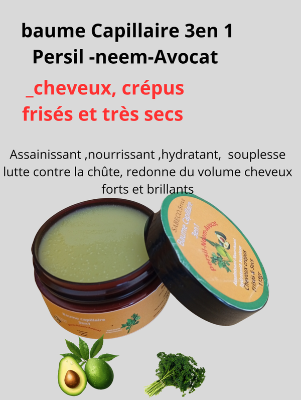 Gamme capillaire 3 en 1 au Persil-Neem-Avocat