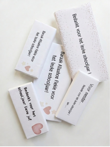 Gepersonaliseerde chocoladerepen