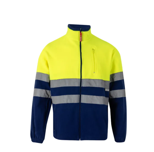 EHBO fleecevest met reflector strepen