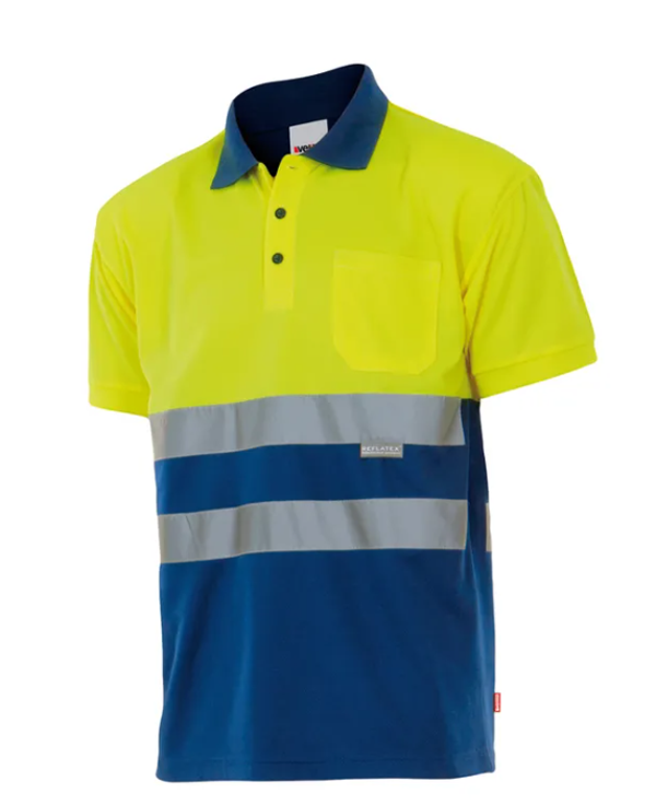 EHBO polo met reflector strepen