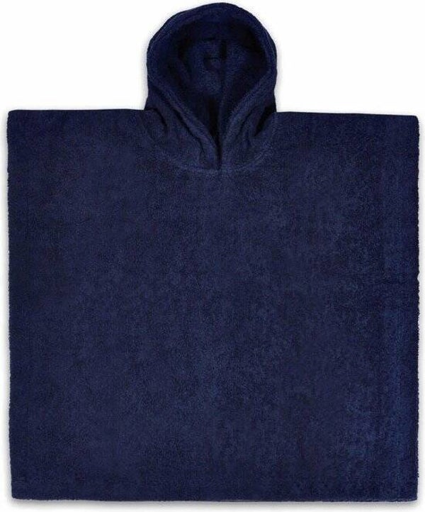 Poncho donkerblauw