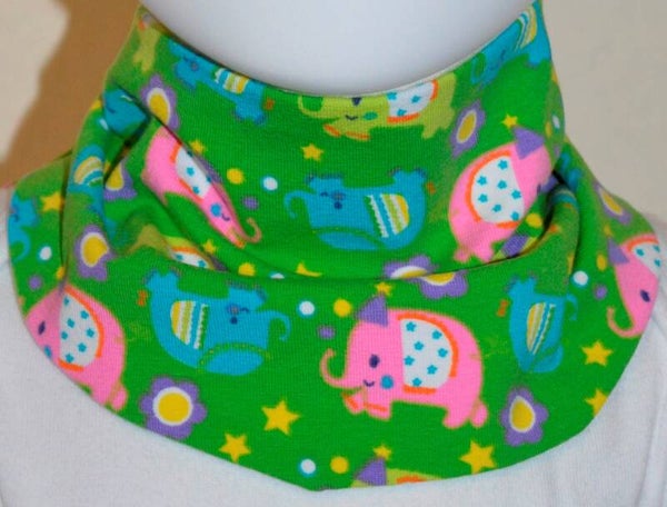 Baby Kinder Halstuch genäht klein *Elefanten*