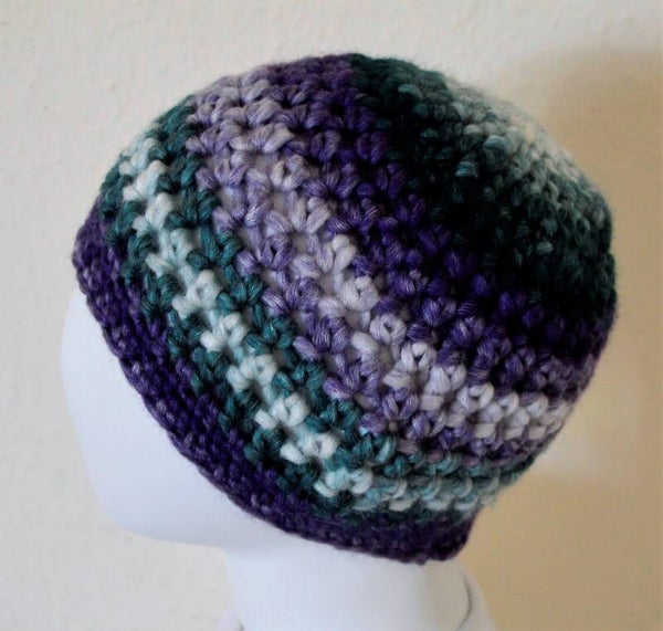 Mütze Häkelmütze normal  KU 40-44 *bunt*