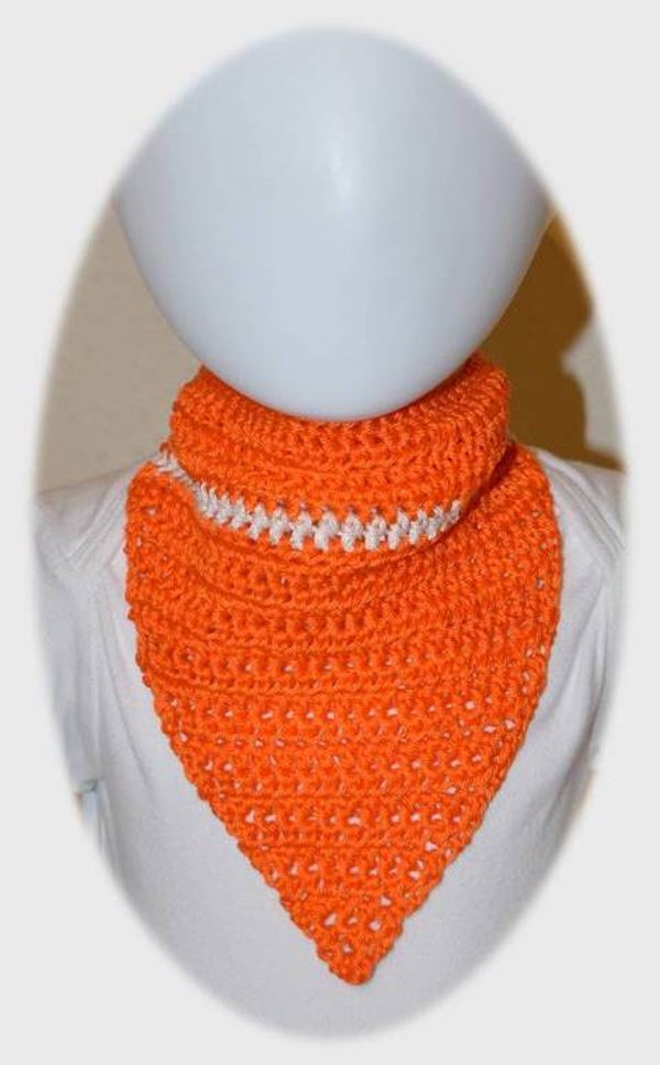 Baby Häkel Halstuch ganzjährig *orange*