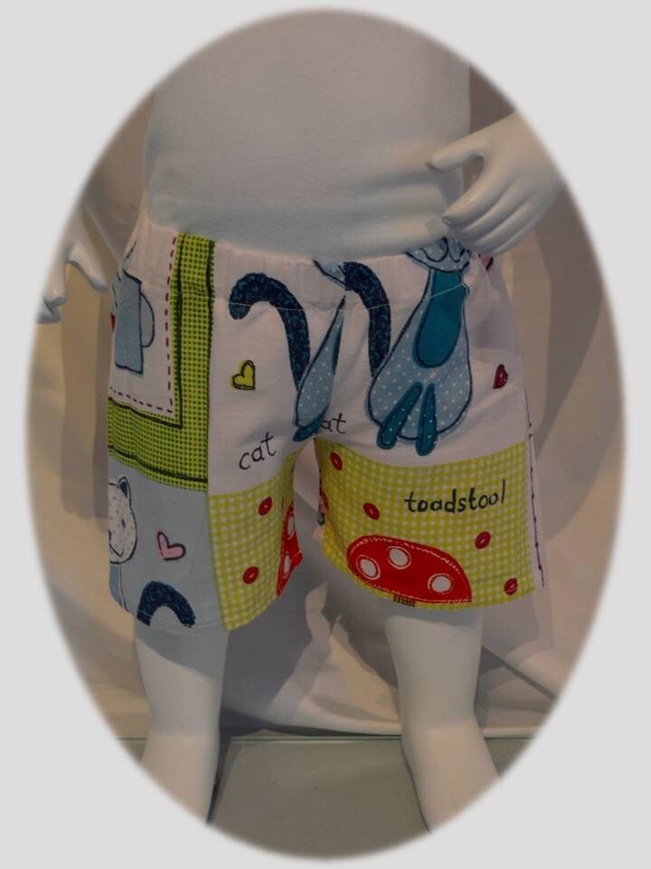 Baby Kinder einfache kurze Hose *bunt* Gr. 74/80 - 122/128