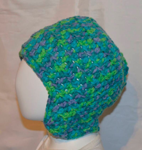 Mütze Ohrenmütze Häkelmütze Ohren  KU 45-49 *bunt*