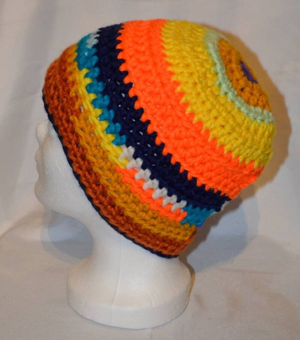 Mütze Häkelmütze normal KU 55-59 *bunt*