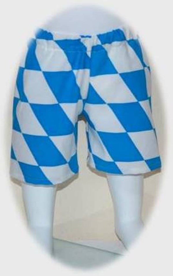 Baby Kinder einfache kurze Hose *Raute* Gr. 86/92 - 110/116