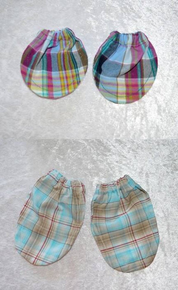 Kratzfäustlinge / Fäustling / Kratzschutz *kariert*