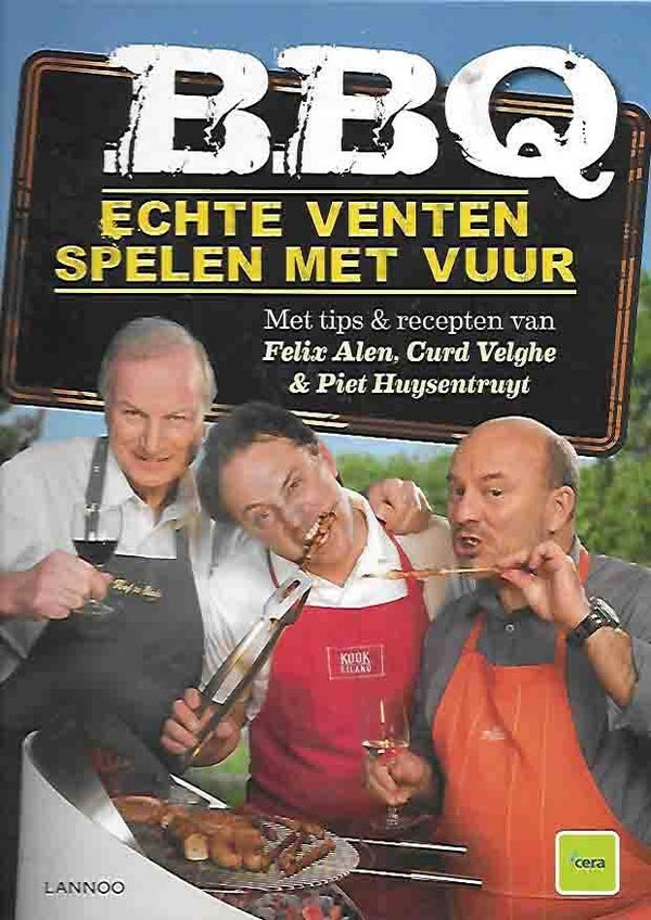 Echte venten spelen met vuur BBQ