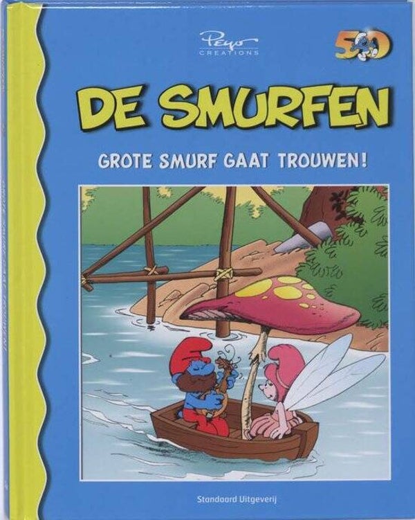 Grote smurf gaat trouwen