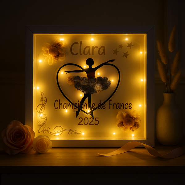 ⚽Cadre Sportif 3D Floral Alliez Passion & Élégance🩰