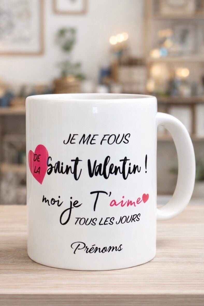 Mug Saint-Valentin – L’élégance du cœur