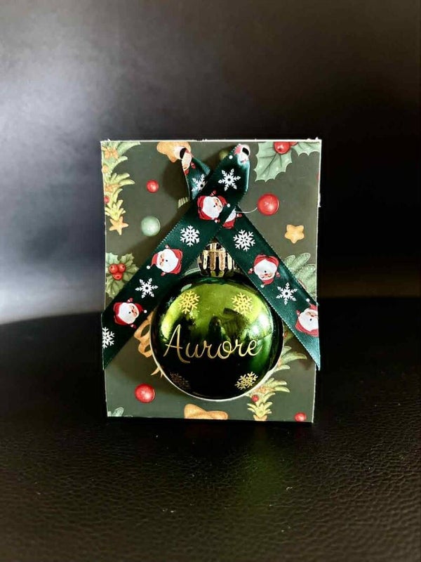 🎄Boule de Noël ronde personnalisée🎅