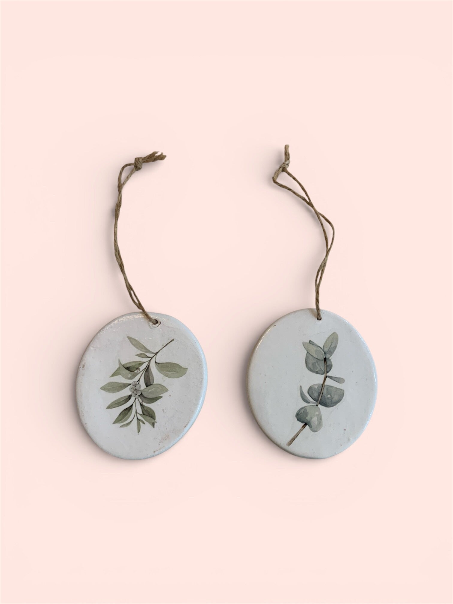 interieur hangers van steenachtig materiaal set van 2