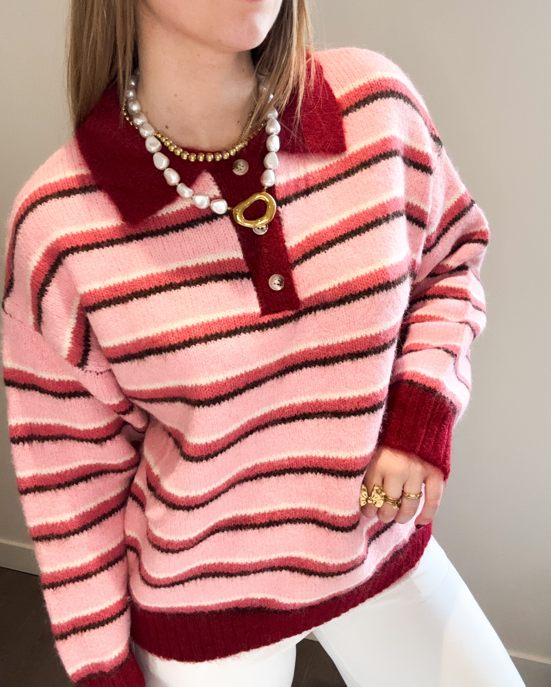 Multicolor pink Sweater