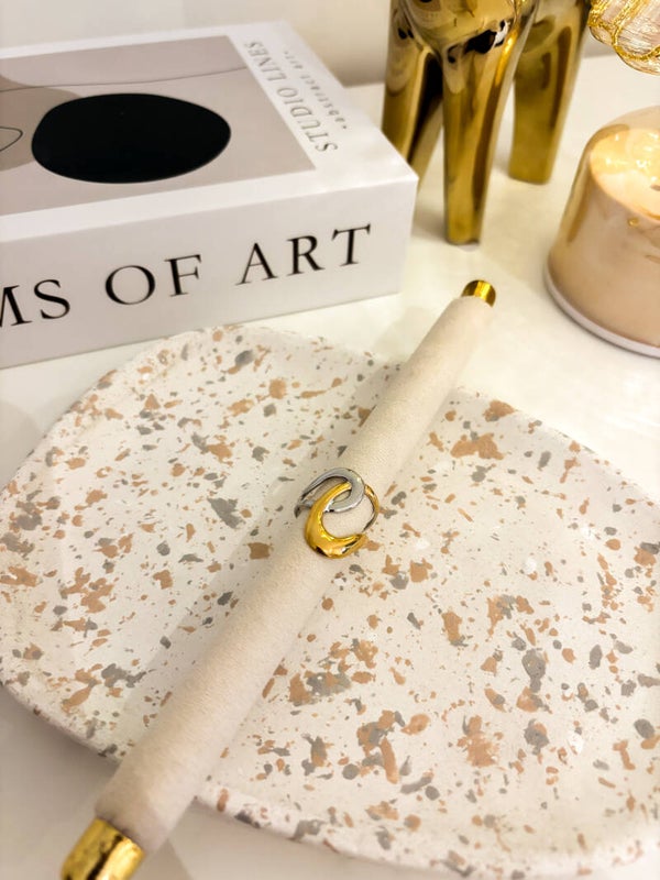 Gold and silver ring