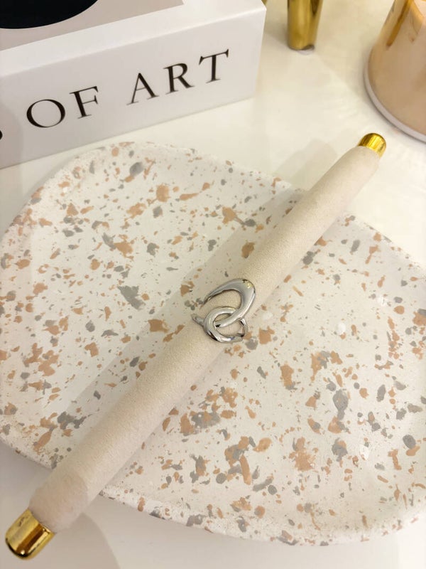 Swirl ring gold/silver