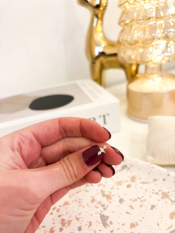 Fine golden piercing