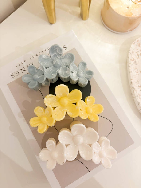 Big flower marmer haarklem