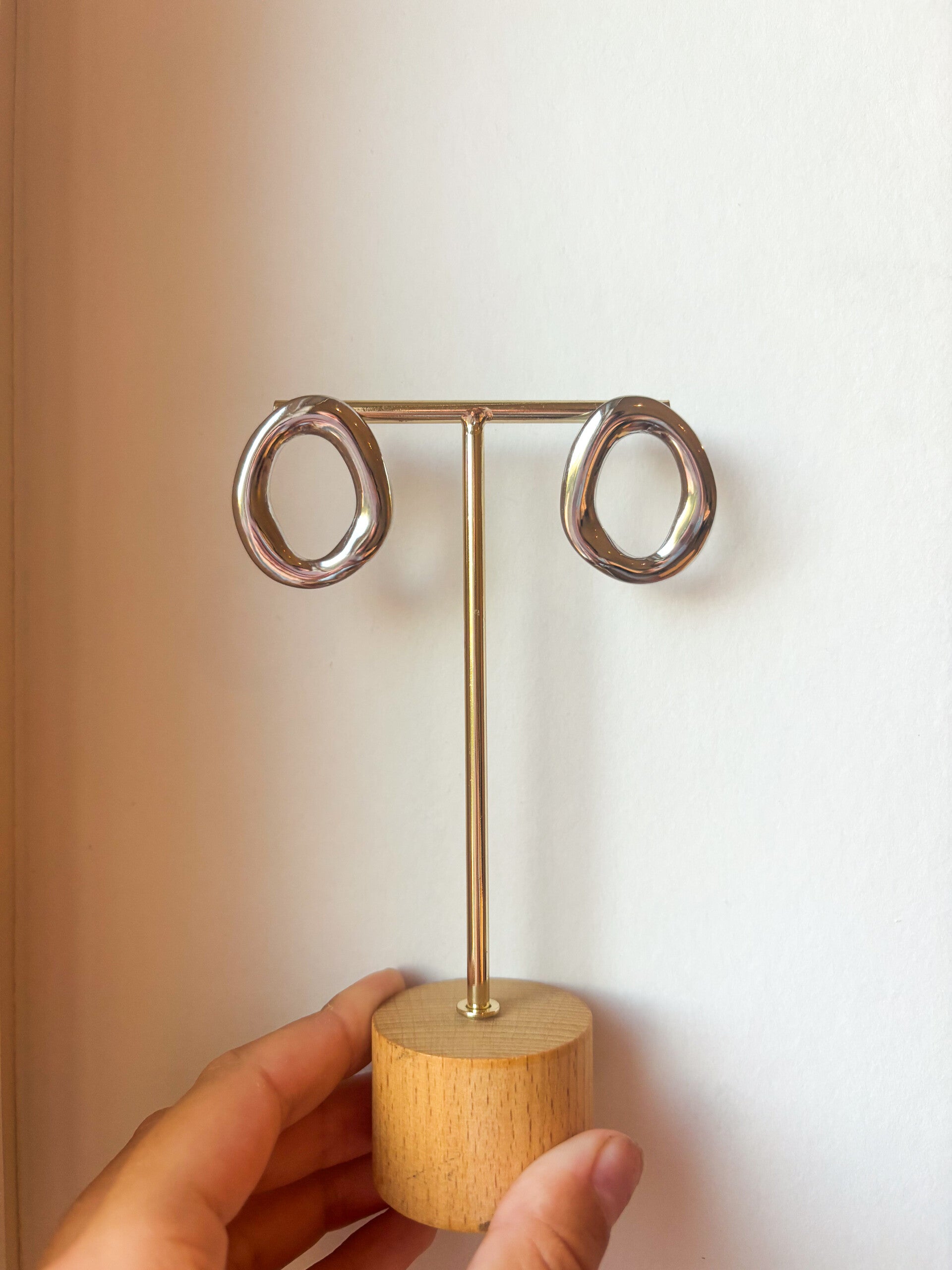 Silver earrings