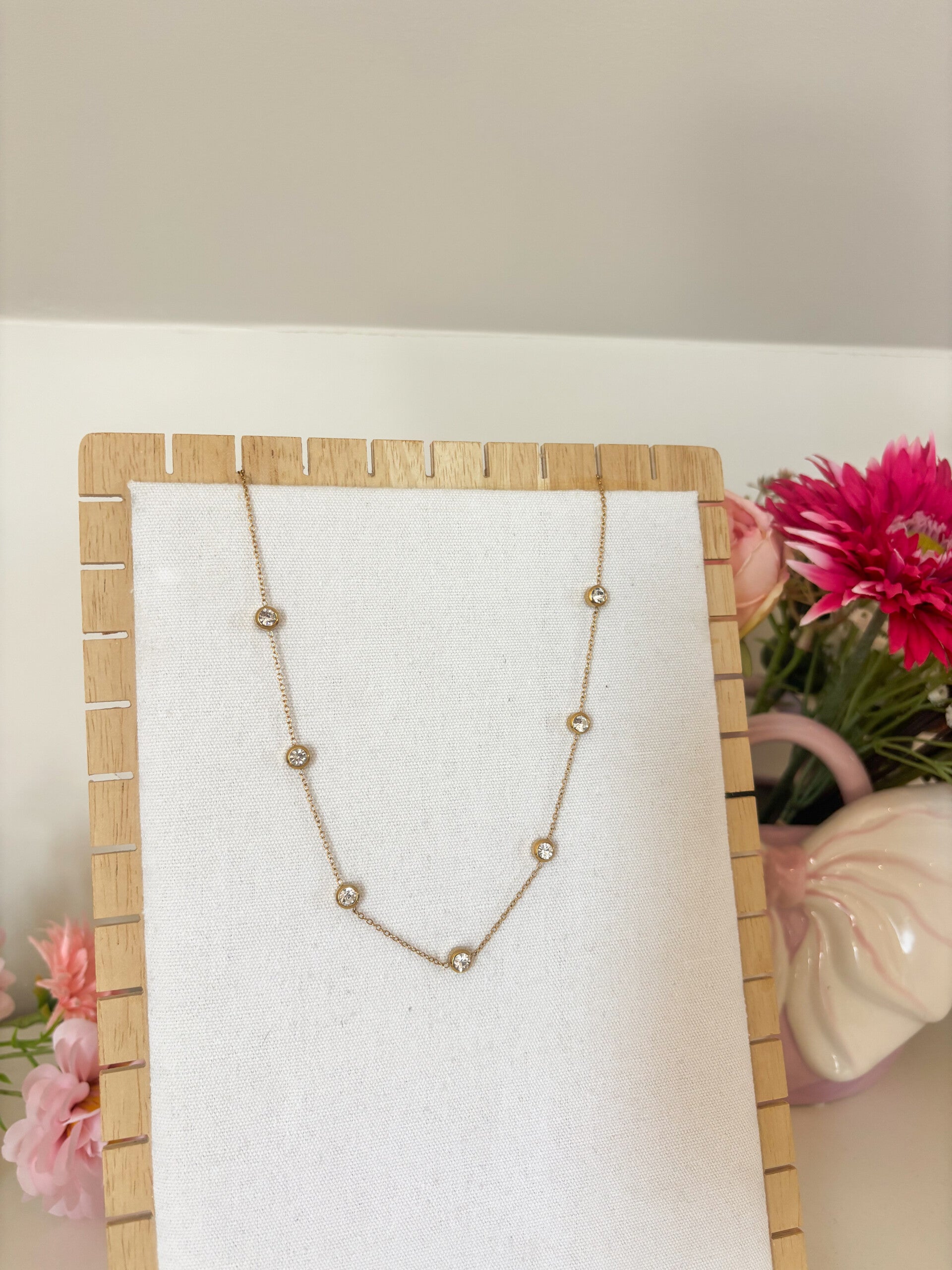 Small diamond necklace
