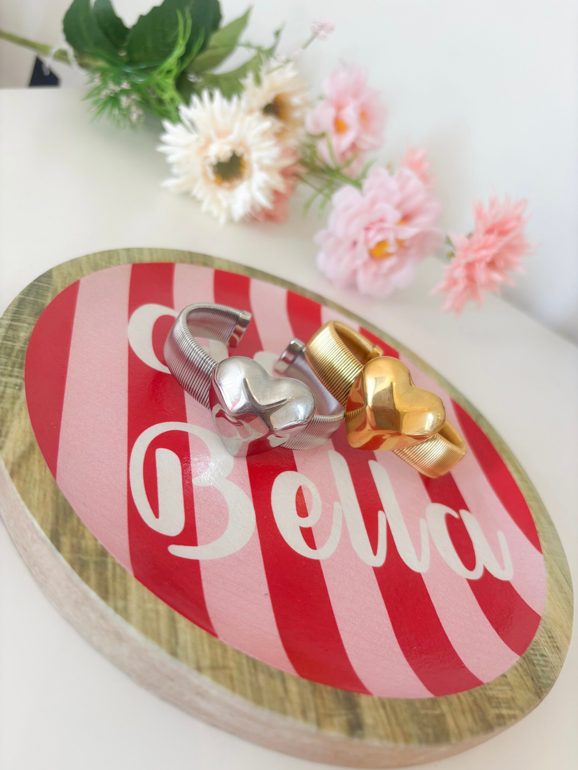 Big heart bangle