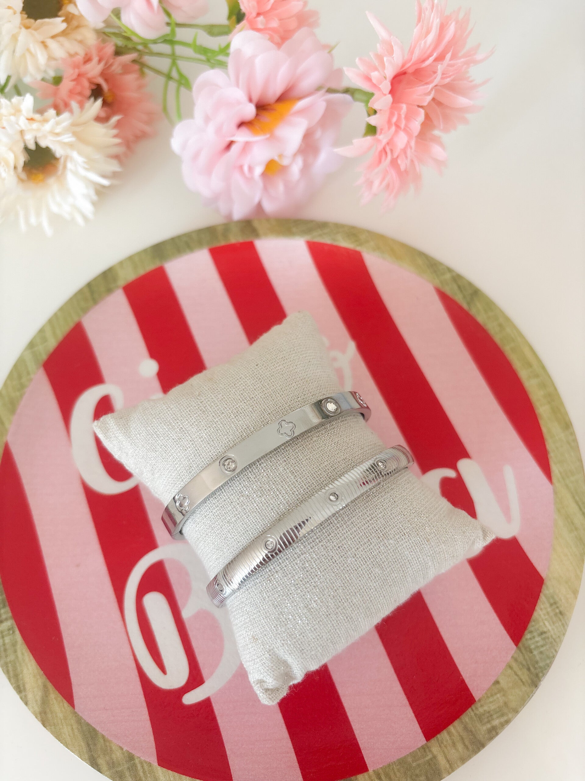 Silver bangles