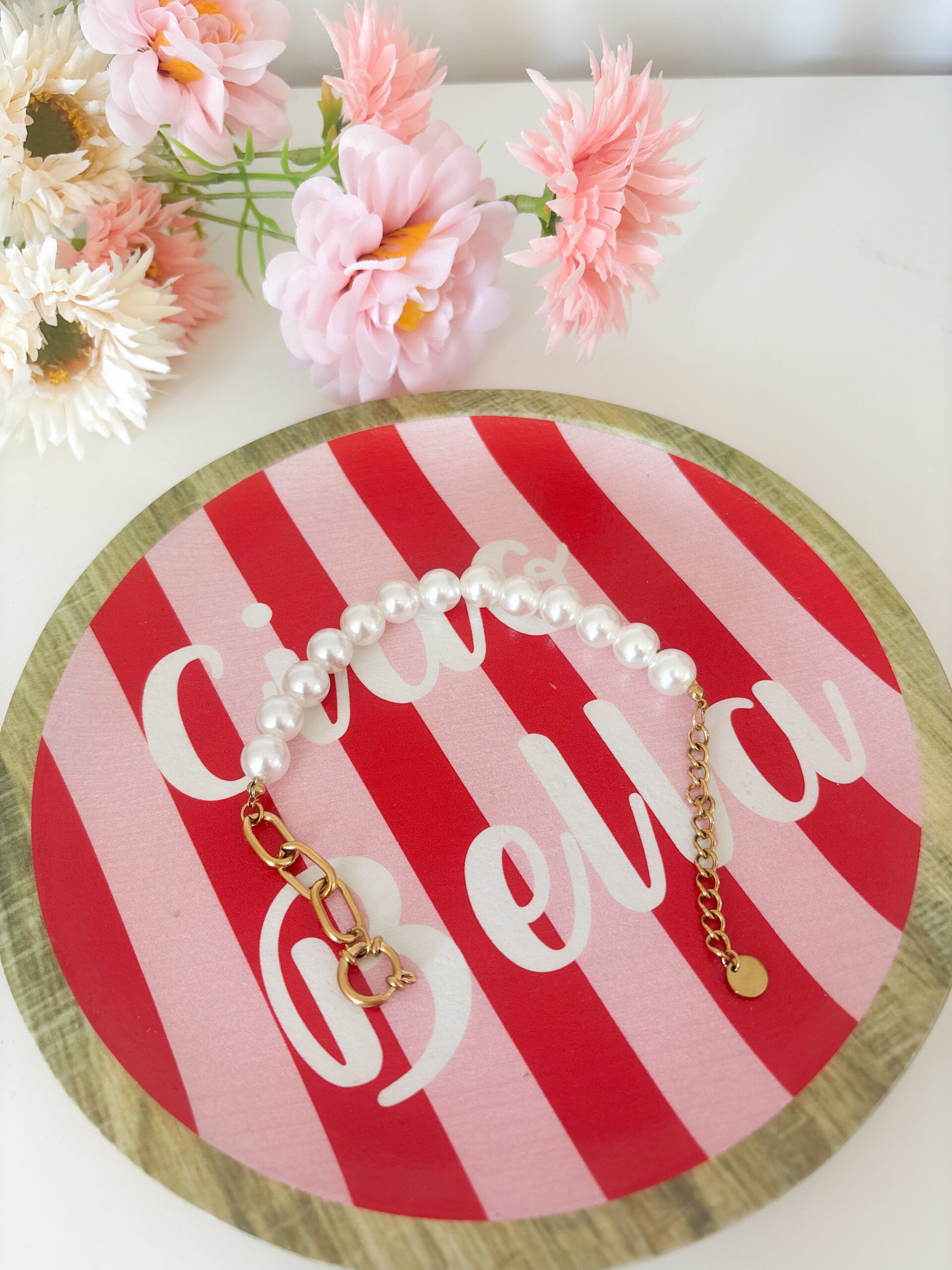 Grote parel armband