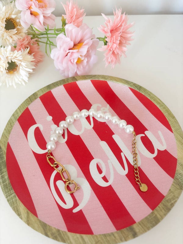 Grote parel armband
