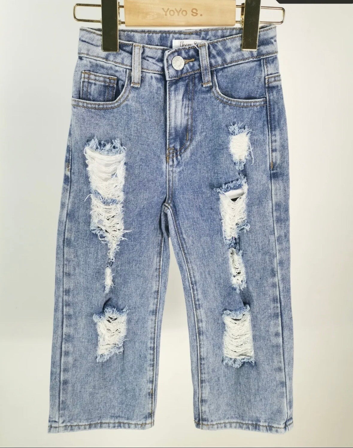 Jeans palazzo Strappi