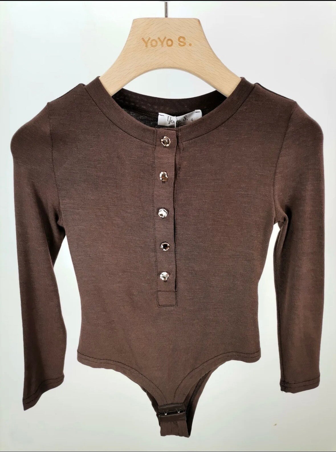Body bottone marrone