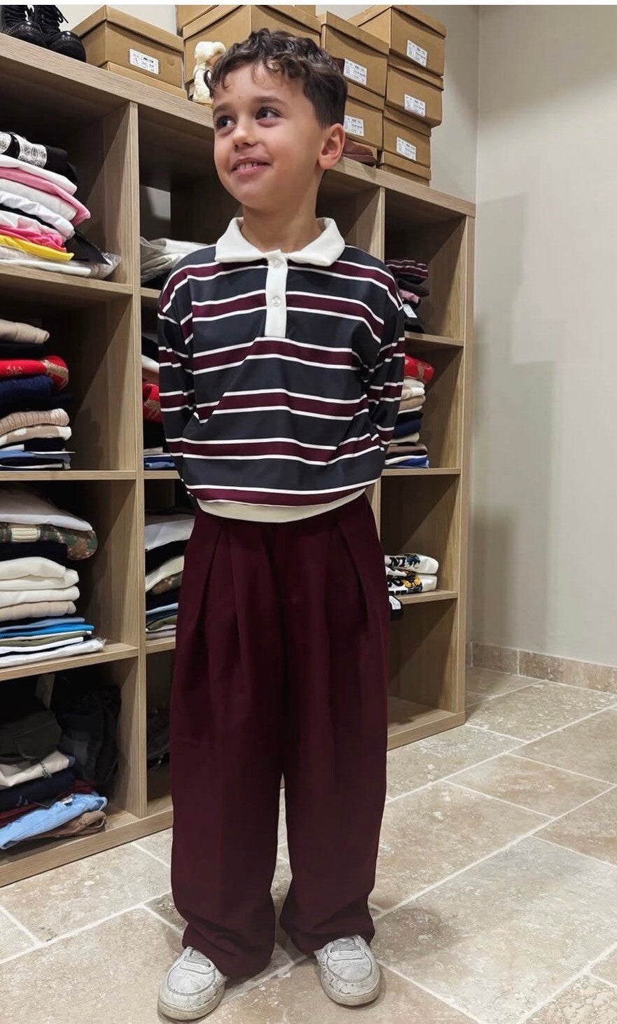 Pantalone elegance bordeaux Just west