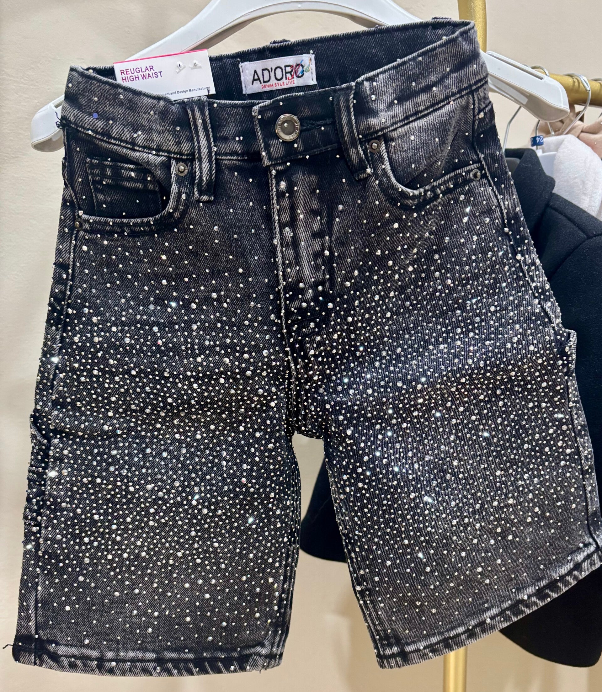 Denim glitterato