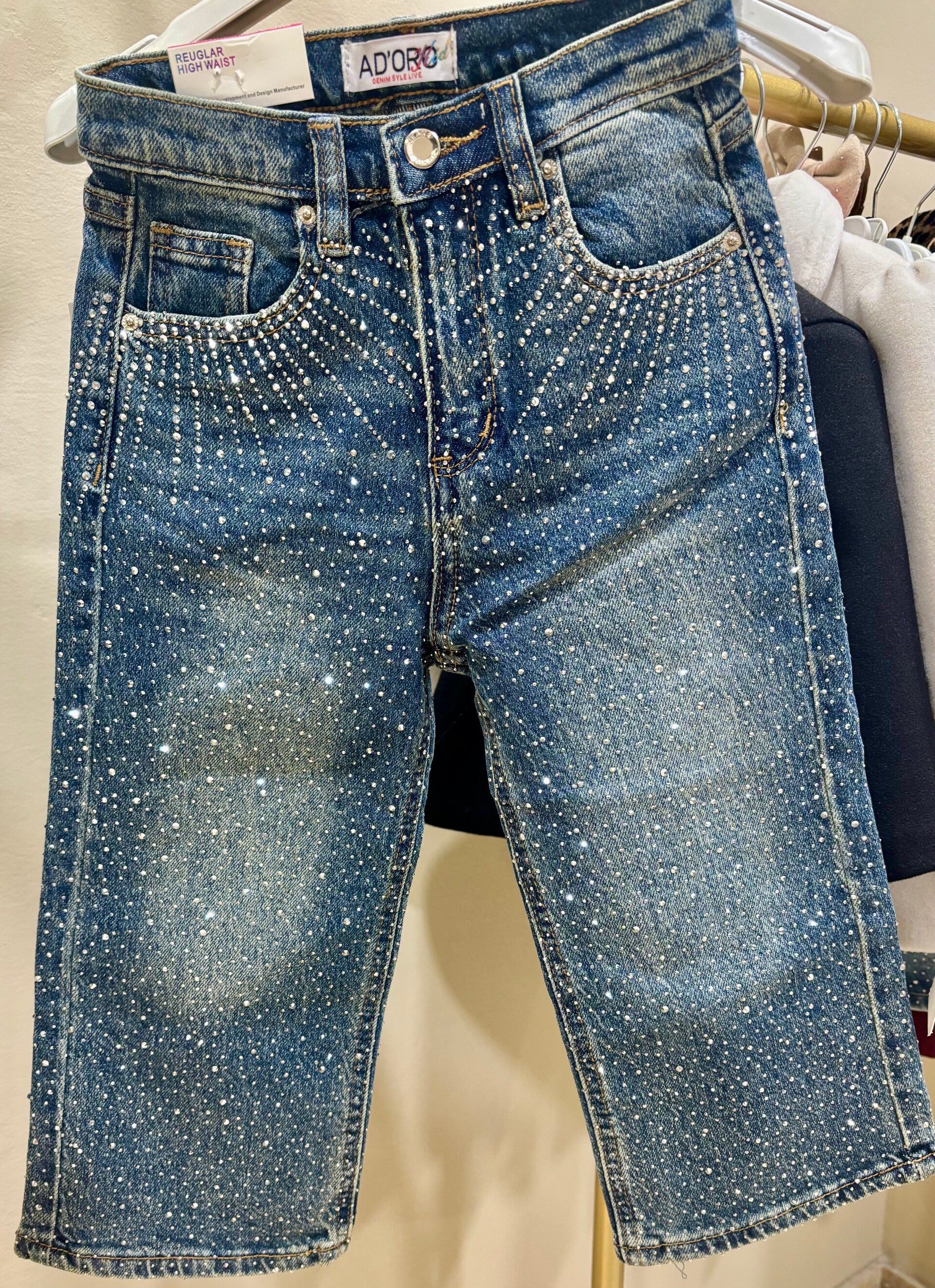 Jeans palazzo glitter