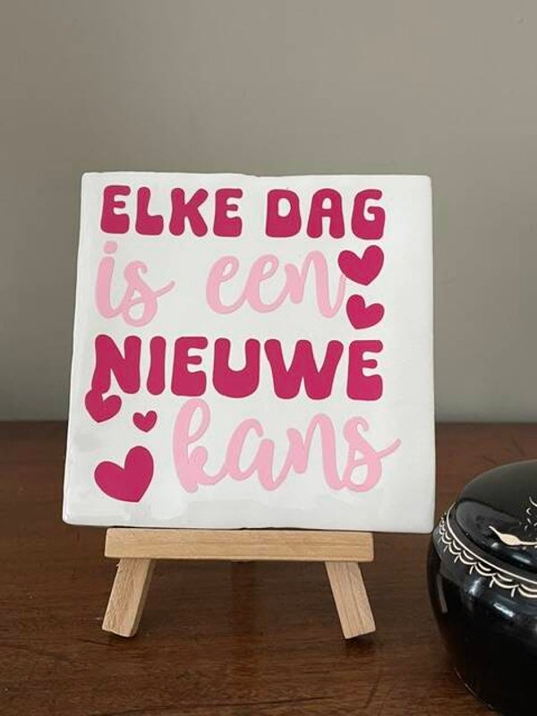 Elke dag is een nieuwe kans