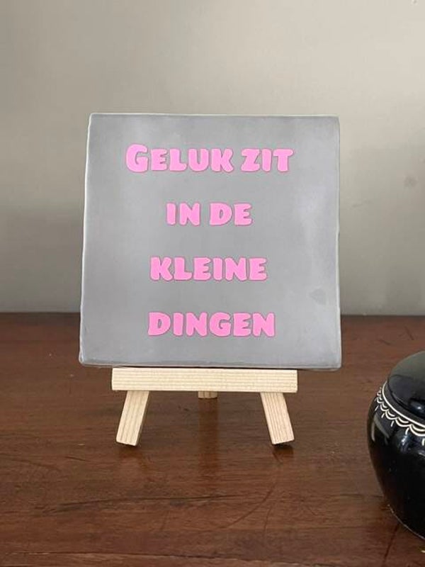Geluk zit in de kleine dingen